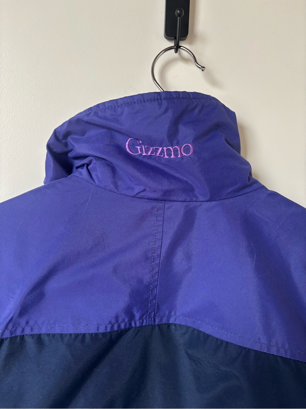 Columbia Navy, Purple & Magenta Colorblock Hooded Bomber Jacket - Picture 4 of 4